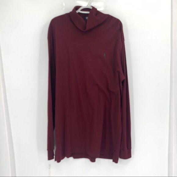 Polo Ralph Lauren Maroon L/S Turtleneck Pullover Shirt - Picture 1 of 6
